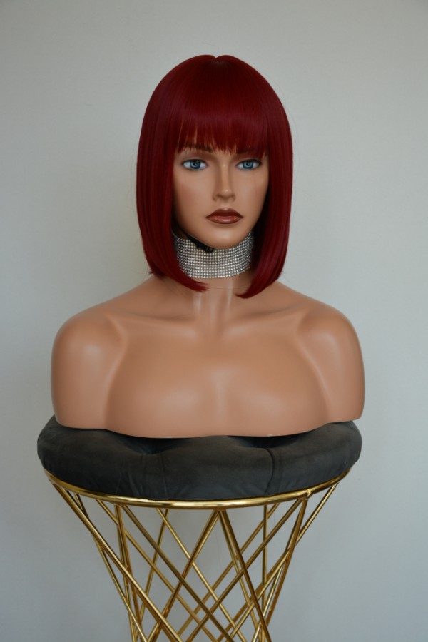 Kısa Küt Kızıl Fiber Sentetik